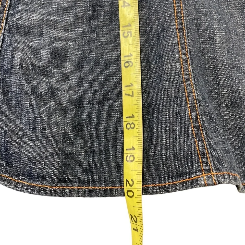 Sigurd Olsen blue denim midi boho skirt size 8P - Picture 14 of 15